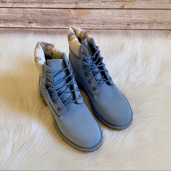 Timberland Premium 6” Waterproof Light Blue Boots - Picture 5 of 8